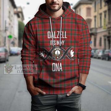 Dalzell (Dalziel) Tartan Hoodie with Family Crest DNA In Me Style Pullover Hoodie - Tartan Vibes Clothing