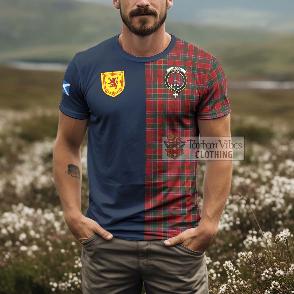 Dalzell (Dalziel) Tartan T-Shirt Alba with Scottish Lion Royal Arm Half Style - Tartan Vibes Clothing