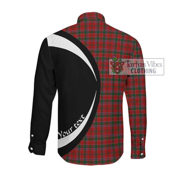Dalzell (Dalziel) Tartan Long Sleeve Button Up with Family Crest Circle Style Men's Shirt - Tartan Vibes Clothing