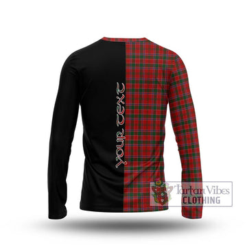 Dalzell (Dalziel) Tartan Long Sleeve T-Shirt with Family Crest and Half Of Me Style - Tartan Vibes Clothing