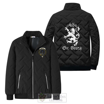 Dalzell (Dalziel) Family Crest Padded Cotton Jacket Lion Rampant Alba Gu Brath Style - 2D-tartanvibesclothing