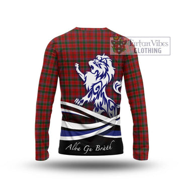 Dalzell (Dalziel) Tartan Long Sleeve T-Shirt with Alba Gu Brath Regal Lion Emblem - Tartan Vibes Clothing