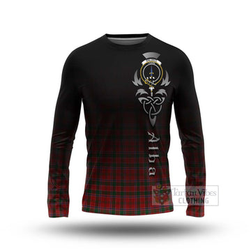 Dalzell (Dalziel) Tartan Long Sleeve T-Shirt Featuring Alba Gu Brath Family Crest Celtic Inspired Unisex - Tartan Vibes Clothing