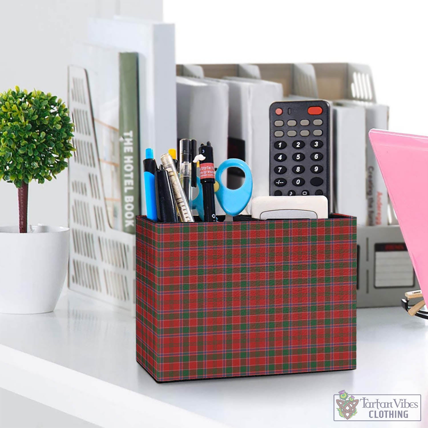 Dalzell (Dalziel) Tartan Pen Holder One Size 5.9"(L)*2.7"(W)*4.3"(H) - Tartan Vibes Clothing