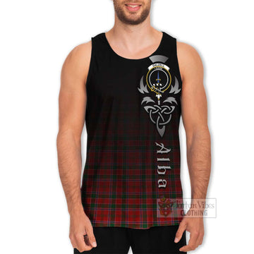 Dalzell (Dalziel) Tartan Men's Tank Top Featuring Alba Gu Brath Family Crest Celtic Inspired Men - Tartan Vibes Clothing