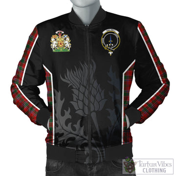 Dalzell (Dalziel) Tartan Bomber Jacket with Family Crest and Scottish Thistle Vibes Sport Style