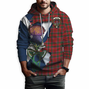 Dalzell (Dalziel) Tartan Family Crest Hoodie Scottish Thistle Celtic Inspired Pullover Hoodie - Tartan Vibes Clothing