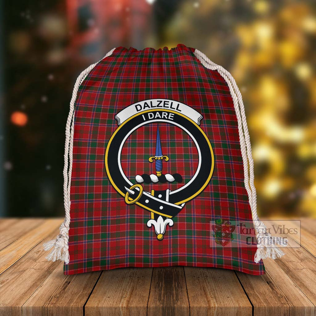 Dalzell (Dalziel) Tartan Christmas Santa's Bag with Family Crest - Tartan Vibes Clothing