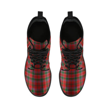 Dalzell (Dalziel) Tartan Leather Boots - Tartan Vibes Clothing