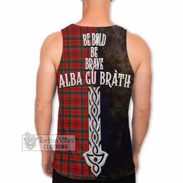 Dalzell (Dalziel) Tartan Family Crest Men's Tank Top Alba Gu Brath Be Brave Lion Ancient Style - Tartan Vibes Clothing