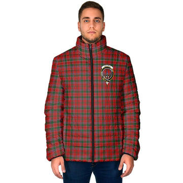 Dalzell (Dalziel) Tartan Padded Jacket with Family Crest