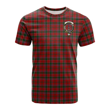 Dalzell (Dalziel) Tartan T-Shirt with Family Crest