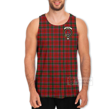 Dalzell (Dalziel) Tartan Men's Tank Top with Family Crest Celtic Skull Style - Tartan Vibes Clothing