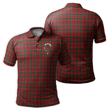 Dalzell Tartan Men's Polo Shirt with Family Crest