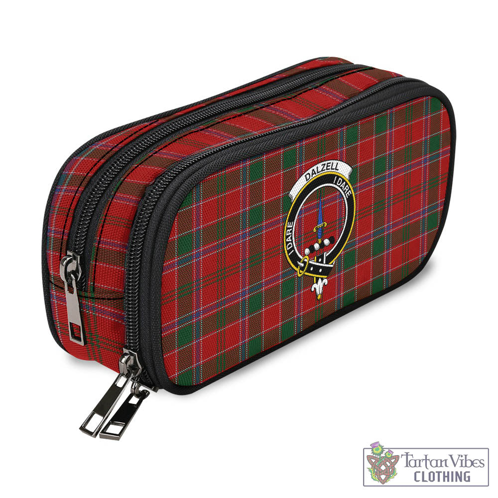 Dalzell (Dalziel) Tartan Pen and Pencil Case with Family Crest - Tartan Vibes Clothing