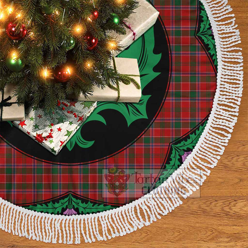 Dalzell (Dalziel) Tartan Christmas Tree Skirt Scottish Thistle Style - Tartan Vibes Clothing