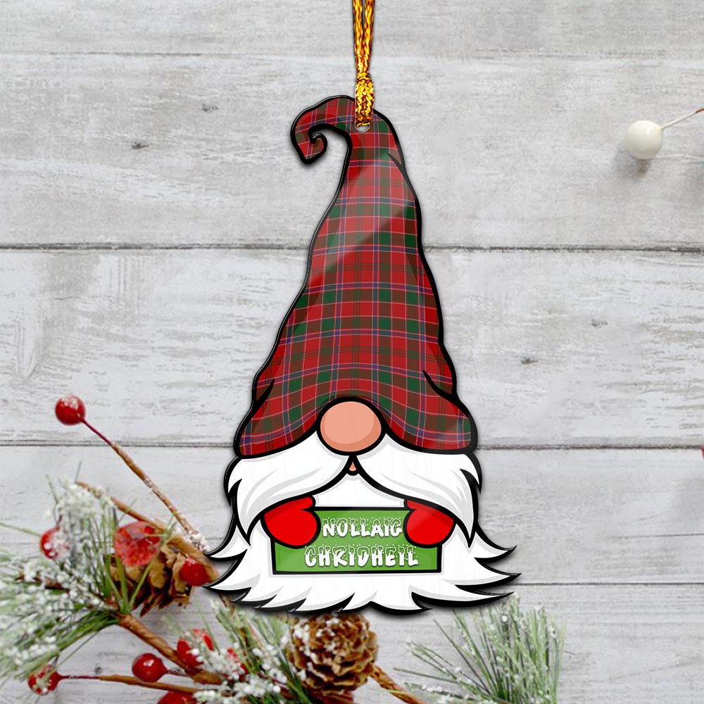 Dalzell (Dalziel) Gnome Christmas Ornament with His Tartan Christmas Hat - Tartan Vibes Clothing