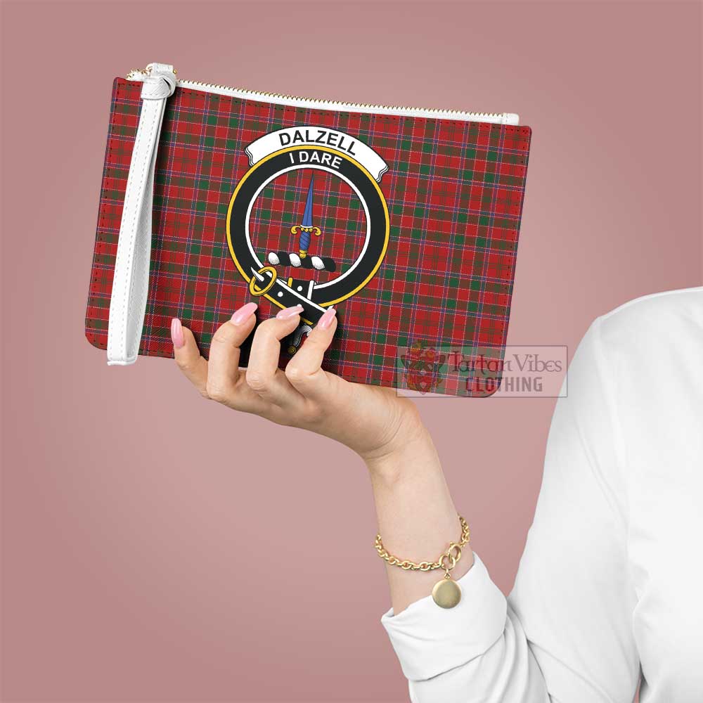 Tartan Vibes Clothing Dalzell (Dalziel) Family Crest Tartan Clutch Bag