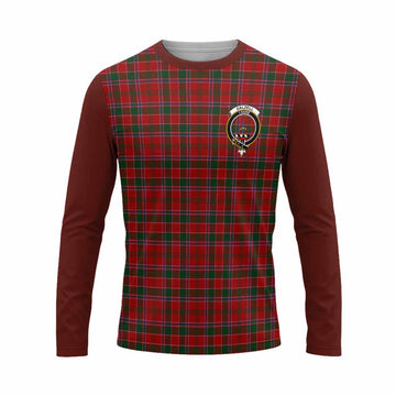 Dalzell (Dalziel) Tartan Accent Long Sleeve T-Shirt with Family Crest