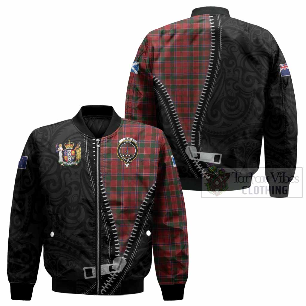 Dalzell (Dalziel) Tartan Bomber Jacket New Zealand Pattern Unique Zipper Stylized