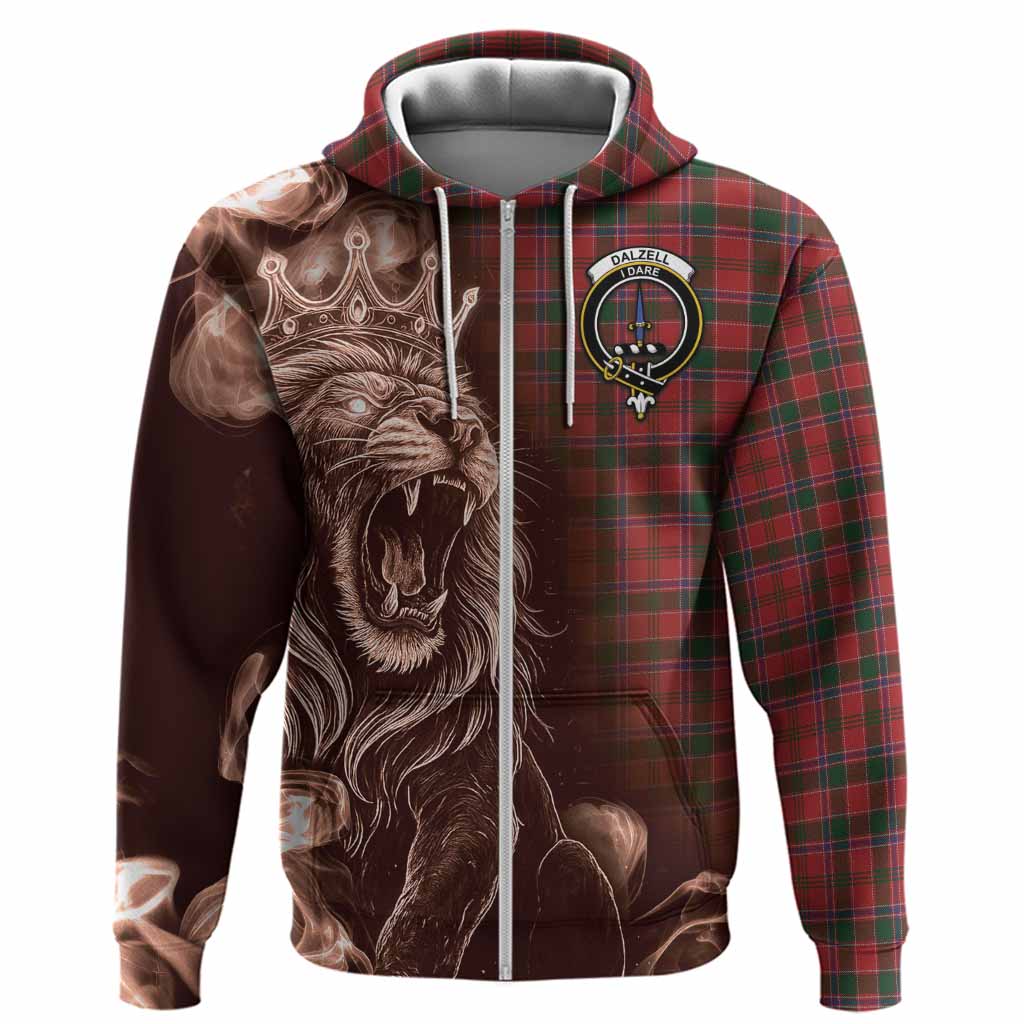 Dalzell (Dalziel) Tartan Hoodie Roaring Lion Heritage