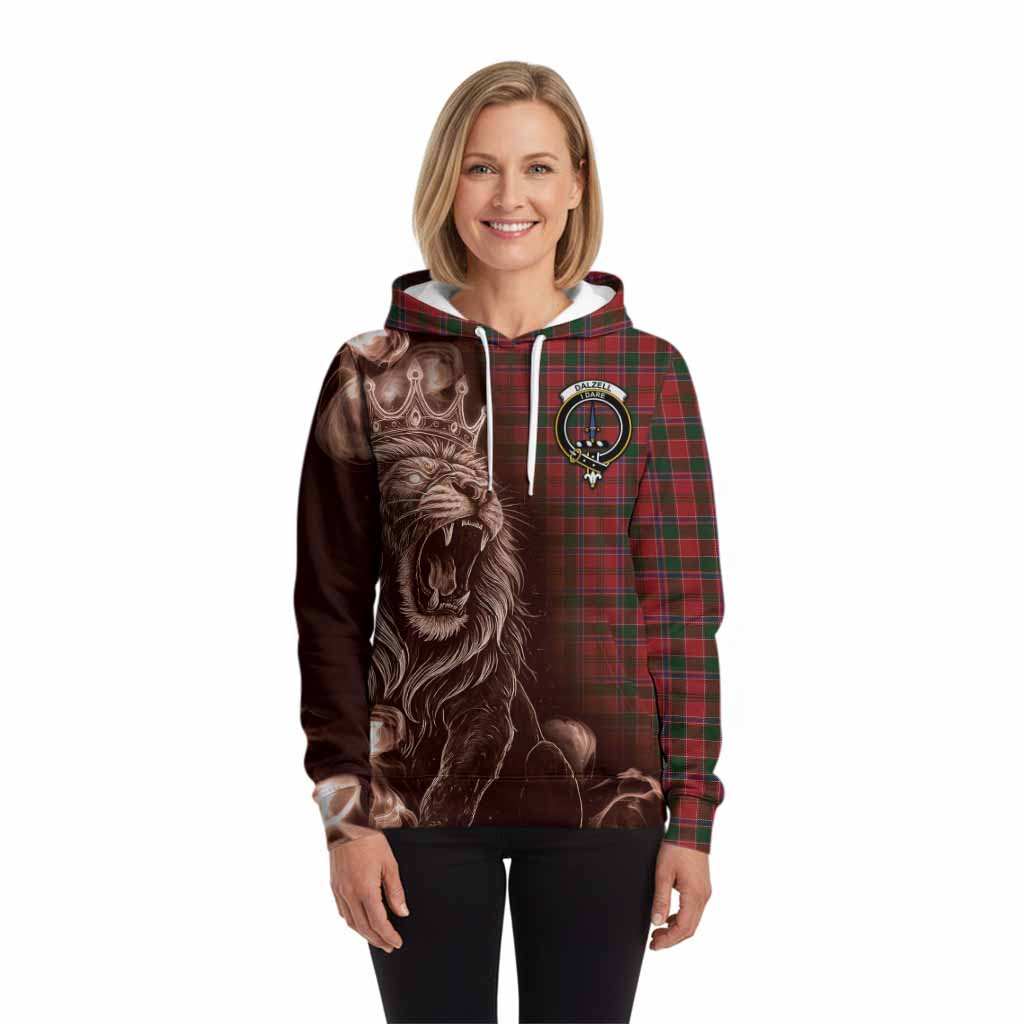 Dalzell (Dalziel) Tartan Hoodie Roaring Lion Heritage