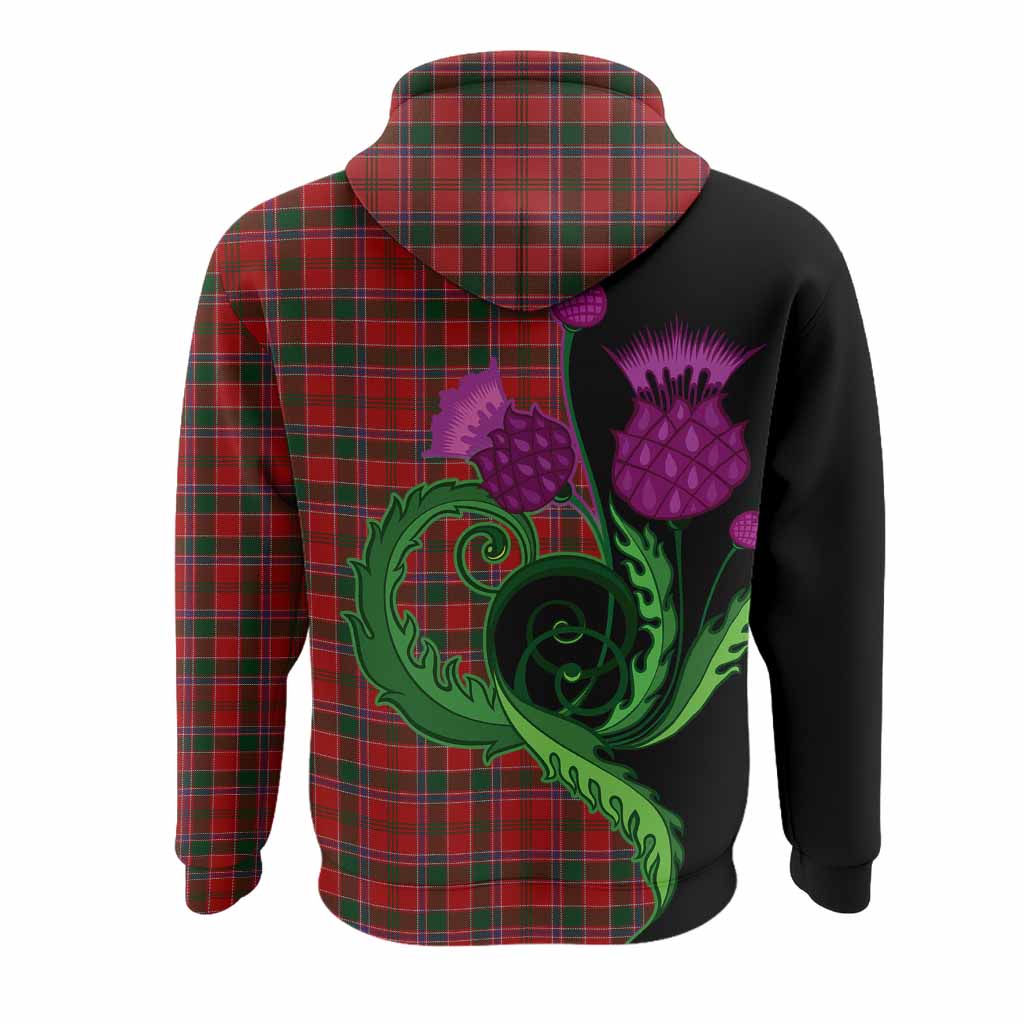 Dalzell (Dalziel) Tartan Hoodie Traditional Scottish Thistle