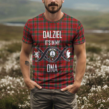 Dalziel Tartan T-Shirt with Family Crest DNA In Me Style Kid's Shirt - Tartan Vibes Clothing