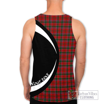 Dalziel Tartan Men's Tank Top with Family Crest Circle Style - Tartan Vibes Clothing