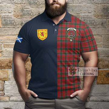 Dalziel Tartan Polo Shirt Alba with Scottish Lion Royal Arm Half Style - Tartan Vibes Clothing