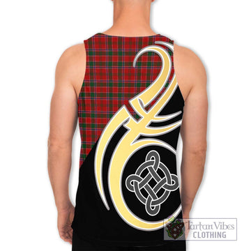 Dalziel Tartan Men's Tank Top with Family Crest and Celtic Symbol Style - Tartan Vibes Clothing