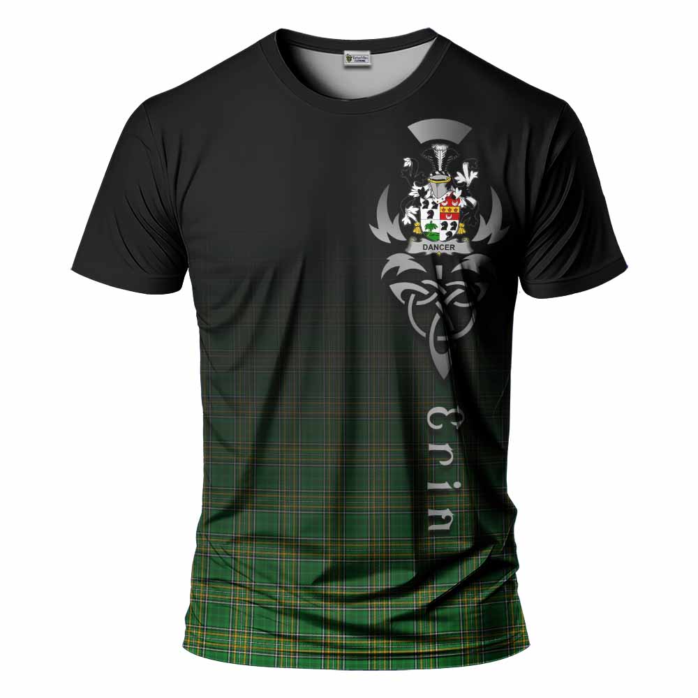 Tartan Vibes Clothing Dancer Irish Clan T-Shirt with Coat of Arms Erin Go Bragh Celtic Inspired