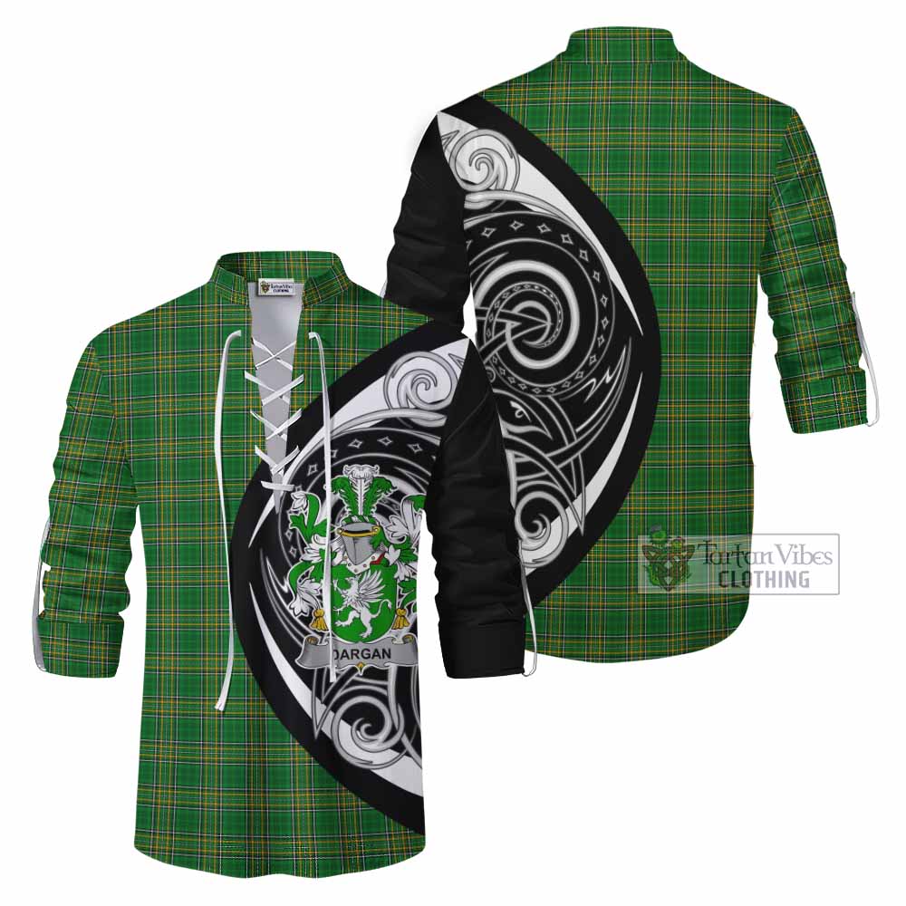 Tartan Vibes Clothing Dargan Irish Clan Ghillie Kilt Shirt Celtic Circle Style