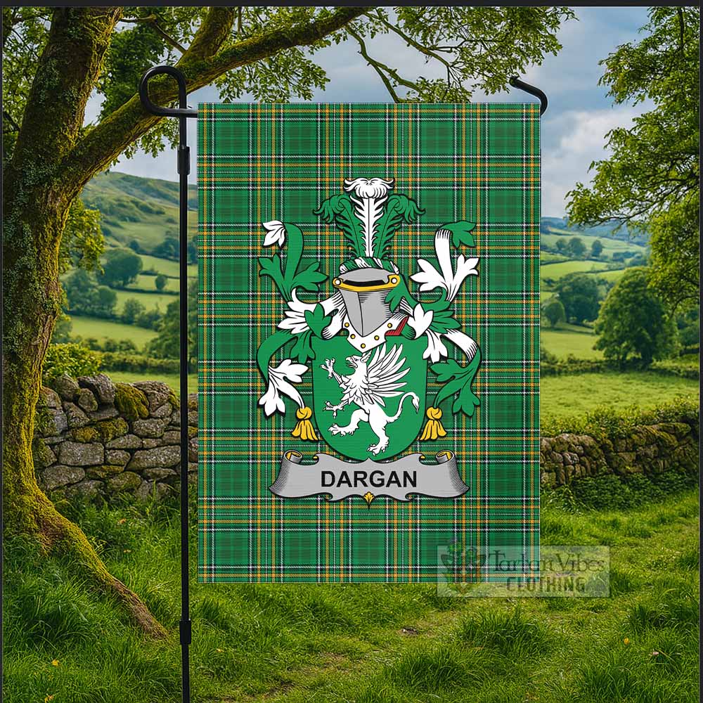 Dargan Irish Clan Tartan Flag with Coat of Arms
