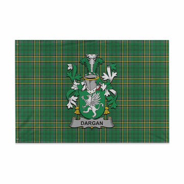 Dargan Irish Clan Tartan House Flag with Coat of Arms