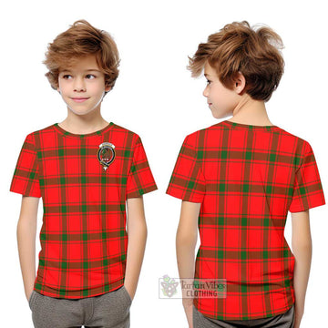 Darroch Tartan Kid T-Shirt with Family Crest Youth XL Size14 - Tartan Vibes Clothing