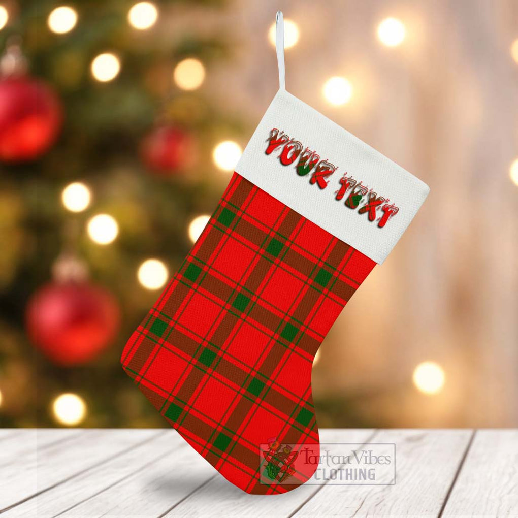 Darroch Tartan Christmas Stocking with Personalized Text - Tartan Vibes Clothing