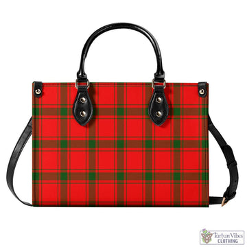Darroch Tartan Luxury Leather Handbags L - Tartan Vibes Clothing
