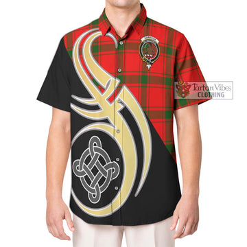 Darroch Tartan Hawaiian Shirt with Family Crest and Celtic Symbol Style Kid - Tartan Vibes Clothing