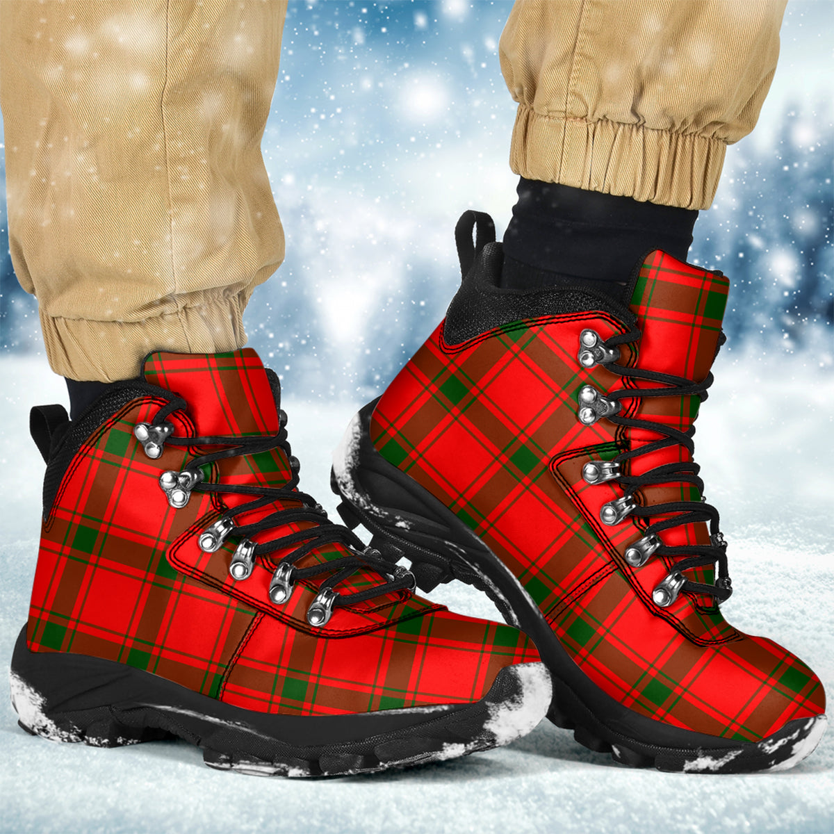 Darroch Tartan Alpine Boots Men's Boots - Tartan Vibes Clothing