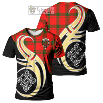 Darroch Tartan T-Shirt with Family Crest and Celtic Symbol Style Kid's Shirt - Tartan Vibes Clothing