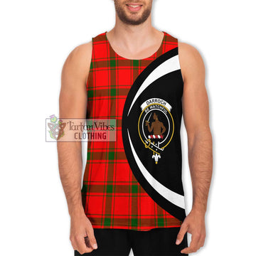 Darroch Tartan Men's Tank Top with Family Crest Circle Style Men - Tartan Vibes Clothing