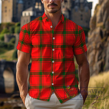 Darroch Tartan Cotton Hawaiian Shirt Kid - Tartan Vibes Clothing