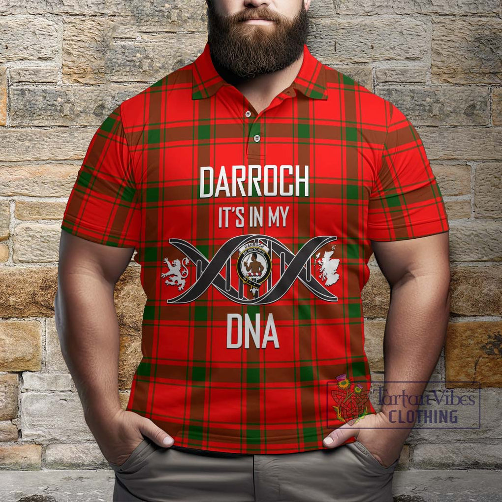 Darroch Tartan Polo Shirt with Family Crest DNA In Me Style Kid - Tartan Vibes Clothing