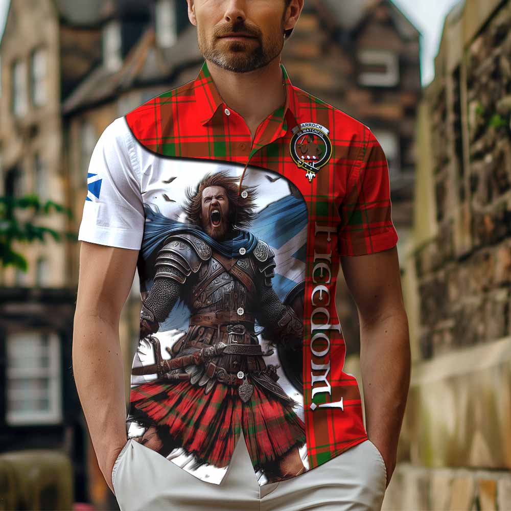 Darroch Crest Tartan Hawaiian Shirt Inspired by the Freedom of Scottish Warrior Kid - Tartan Vibes Clothing