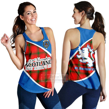Darroch Family Crest Tartan Women's Racerback Tanks Celebrate Saint Andrew's Day in Style 4XL - Tartan Vibes Clothing