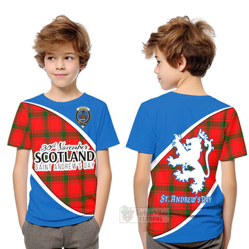 Darroch Family Crest Tartan Kid T-Shirt Celebrate Saint Andrew's Day in Style Youth XL Size14 - Tartan Vibes Clothing