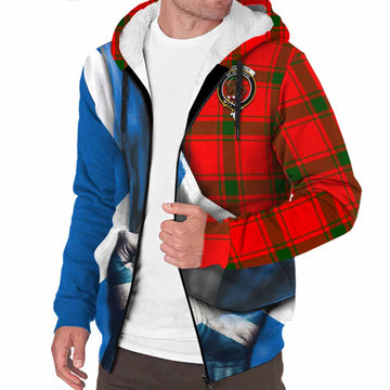 Darroch Tartan Sherpa Hoodie with Family Crest Scotland Patriotic Style Unisex S - Tartan Vibes Clothing