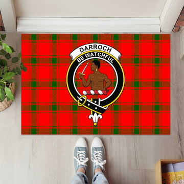 Darroch Tartan Rubber Doormat with Family Crest L 60*90cm - Tartan Vibes Clothing