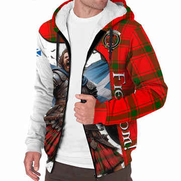 Tartan Vibes Clothing Darroch Crest Tartan Sherpa Hoodie Inspired by the Freedom of Scottish Warrior